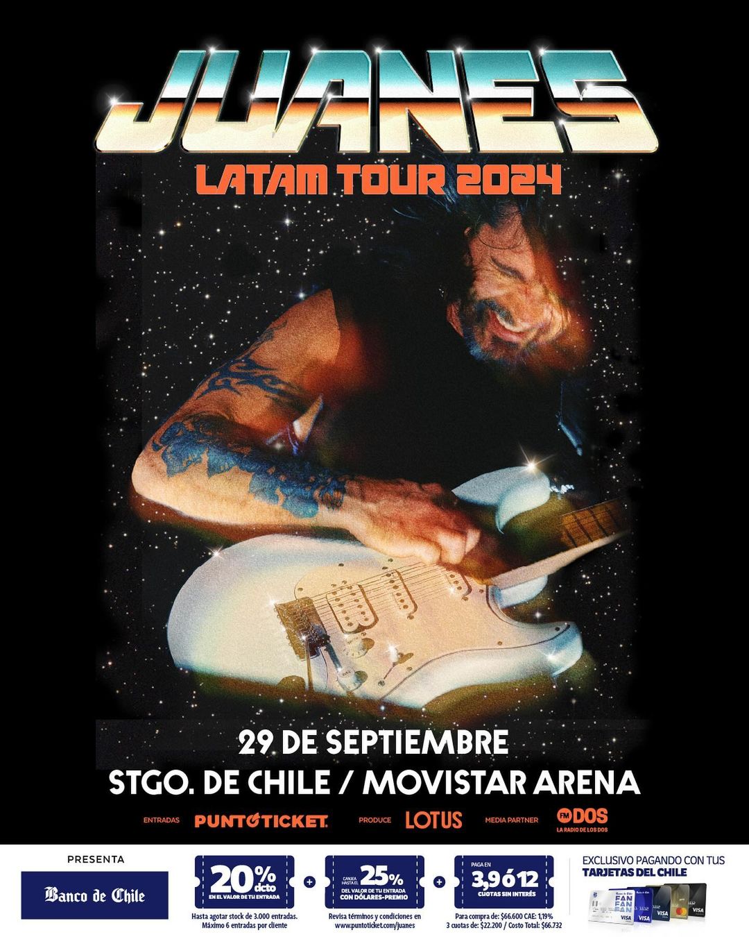 Con todos sus éxitos: Juanes regresa a Chile